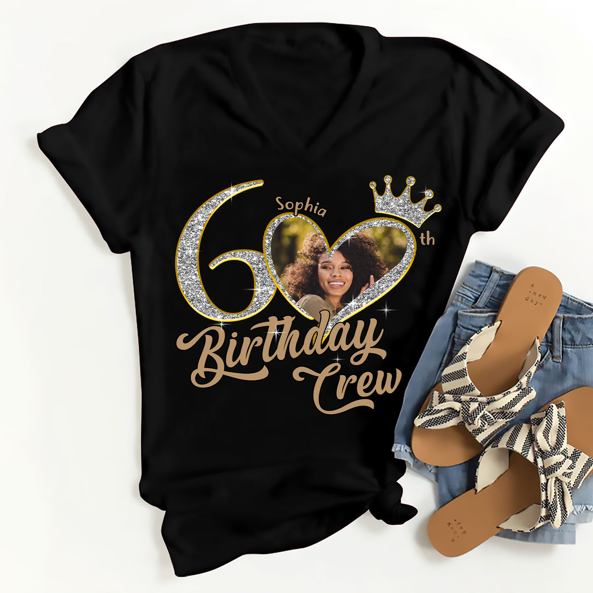 60th Birthday Shirts, Custom Birthday Shirts, Turning 60 Shirt, Gifts For Women Turning 60, 60 And Fabulous Shirt, 1965 Shirt, 60th Birthday Shirts For Her-YPT-ALK