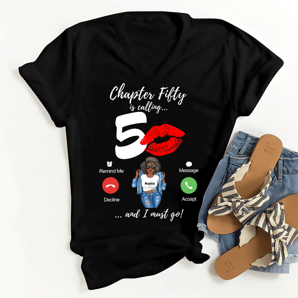 50th Birthday Shirts, Custom Birthday Shirts, Turning 50 Shirt, Gifts For Women Turning 50, 50 And Fabulous Shirt, 50th Birthday Shirts For Her-YPT-ALK