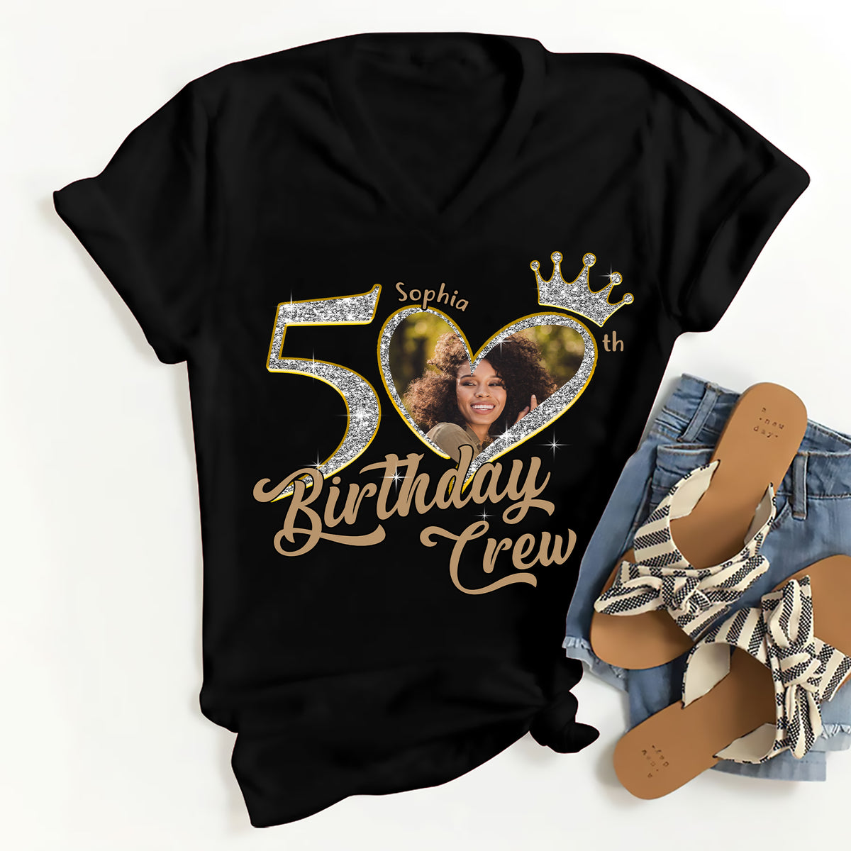 50th Birthday Shirts, Custom Birthday Shirts, Turning 50 Shirt, Gifts For Women Turning 50, 50 And Fabulous Shirt, 50th Birthday Shirts For Her - YPT-ALK