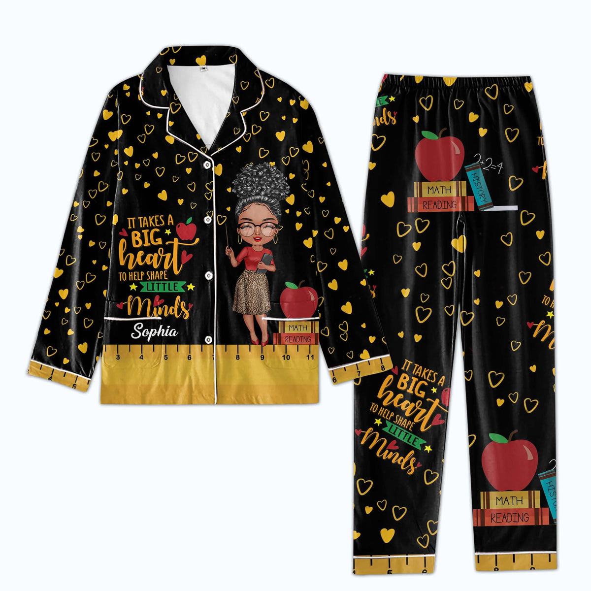 Personalized Women's Pajama Set, Gift For Teachers