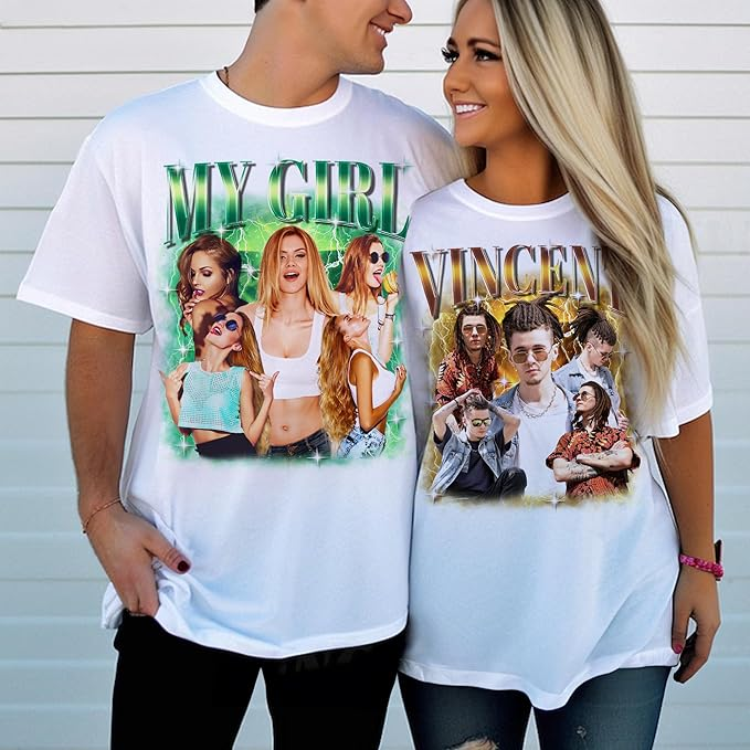 Personalized T Shirts With Pictures, Custom T Shirts With Photo, Valentines Gifts For Her, Valentines Day Shirts, Customized Tee Shirts, Birthday Gifts