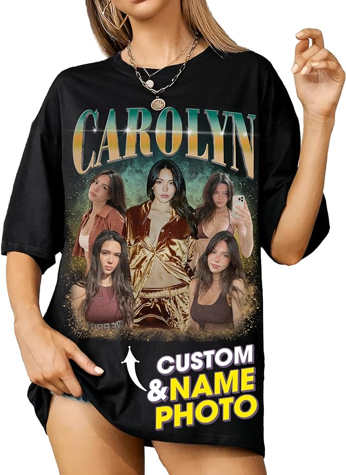 Custom Picture T Shirts, Custom T Shirts With Photo, Valentines Gifts For Her, Shirt For Valentine&#39;s Day, Custom Print Tees, Birth Shirt, Presents For Friends