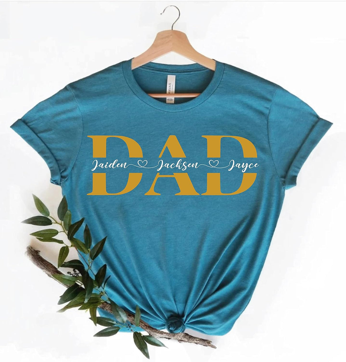 Personalized Dad and Kids Names Shirt for Father, Fathers Day Tee for Dad, Favorite Dad Shirts, Fathers Day T Shirt, Dad T-shirt, Matching Family Shirt, Favorite Tees, Gift for Father
