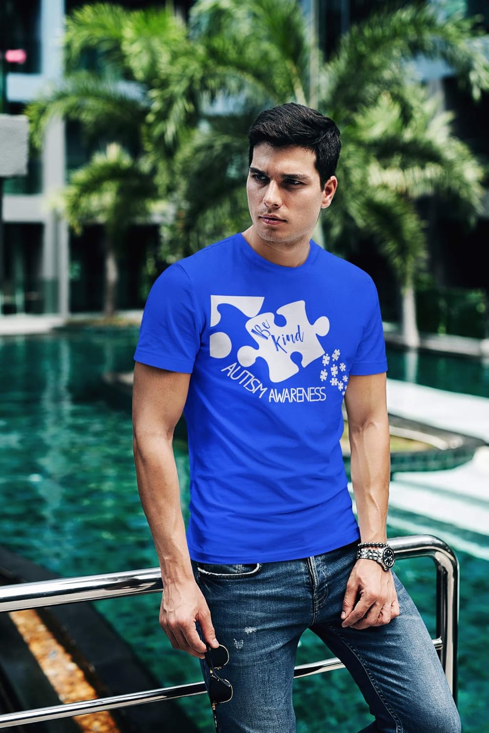 Kropsis Be Kind Puzzle Autism Awareness Men&#39;s