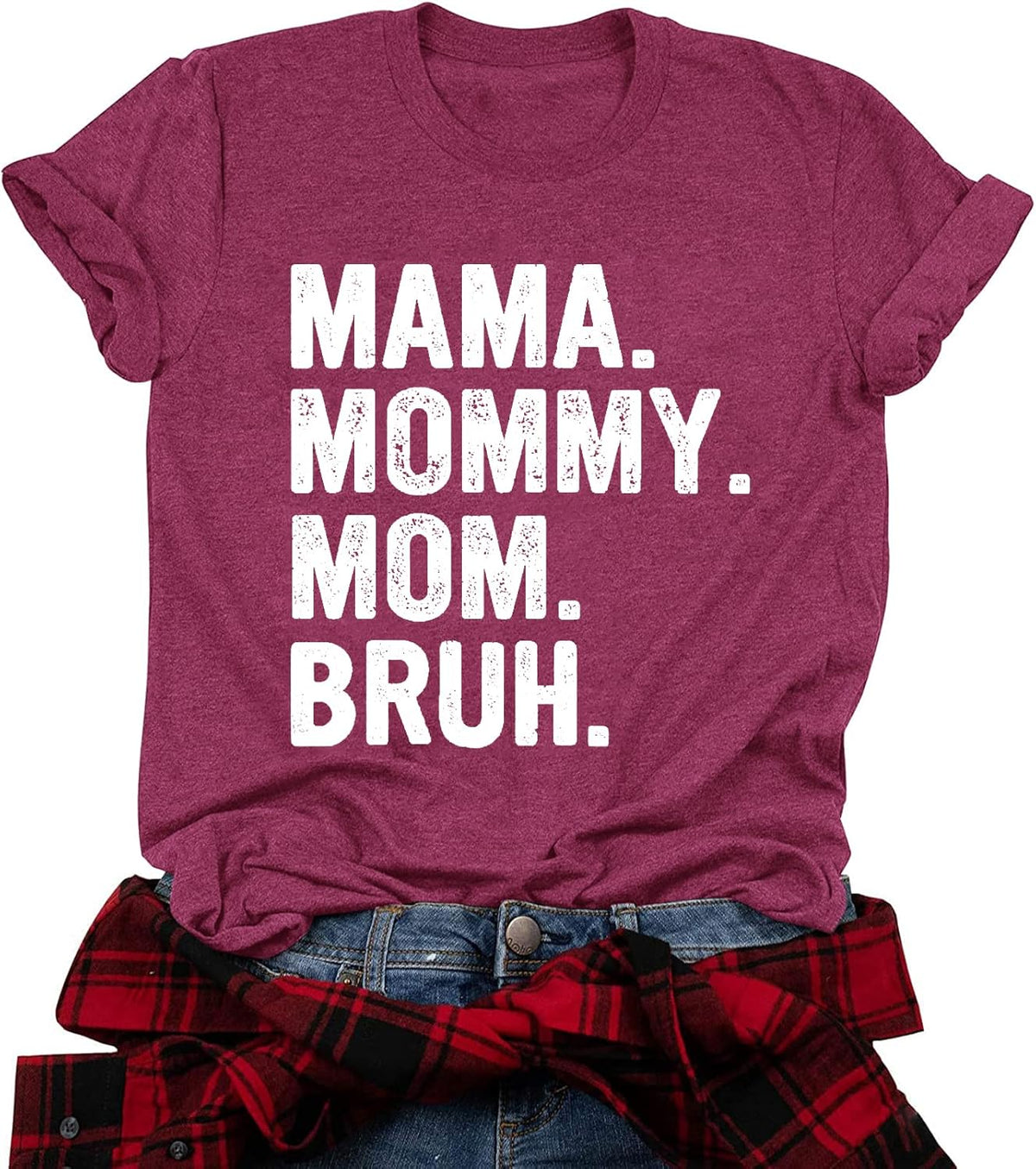 Mama Shirt for Women Mama Mommy Mom Bruh Mother&#39;s Day T Shirts Funny Short Sleeve Casual Tops Tees Mother Shirt