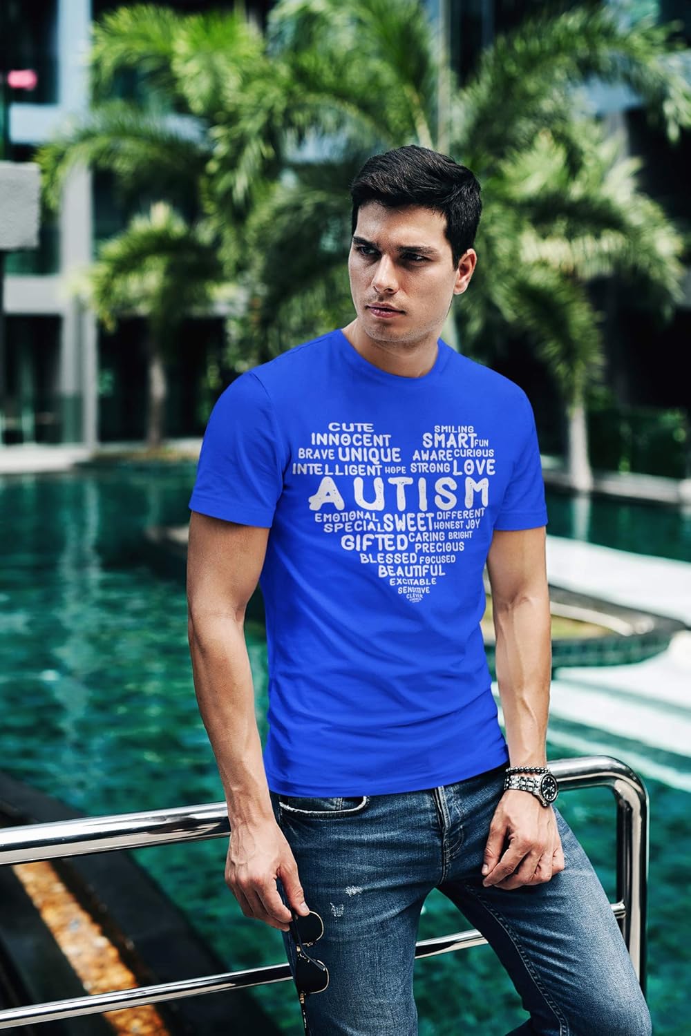 Kropsis Heart Love Sweet Smart Honest Autism Awareness