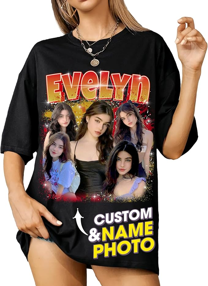 ersonalized T Shirts With Pictures, Custom Picture T Shirts, Valentines Gifts For Men, Valentines Day Shirts, Customized Tee Shirts, Birth Shirt, Gifts For GF