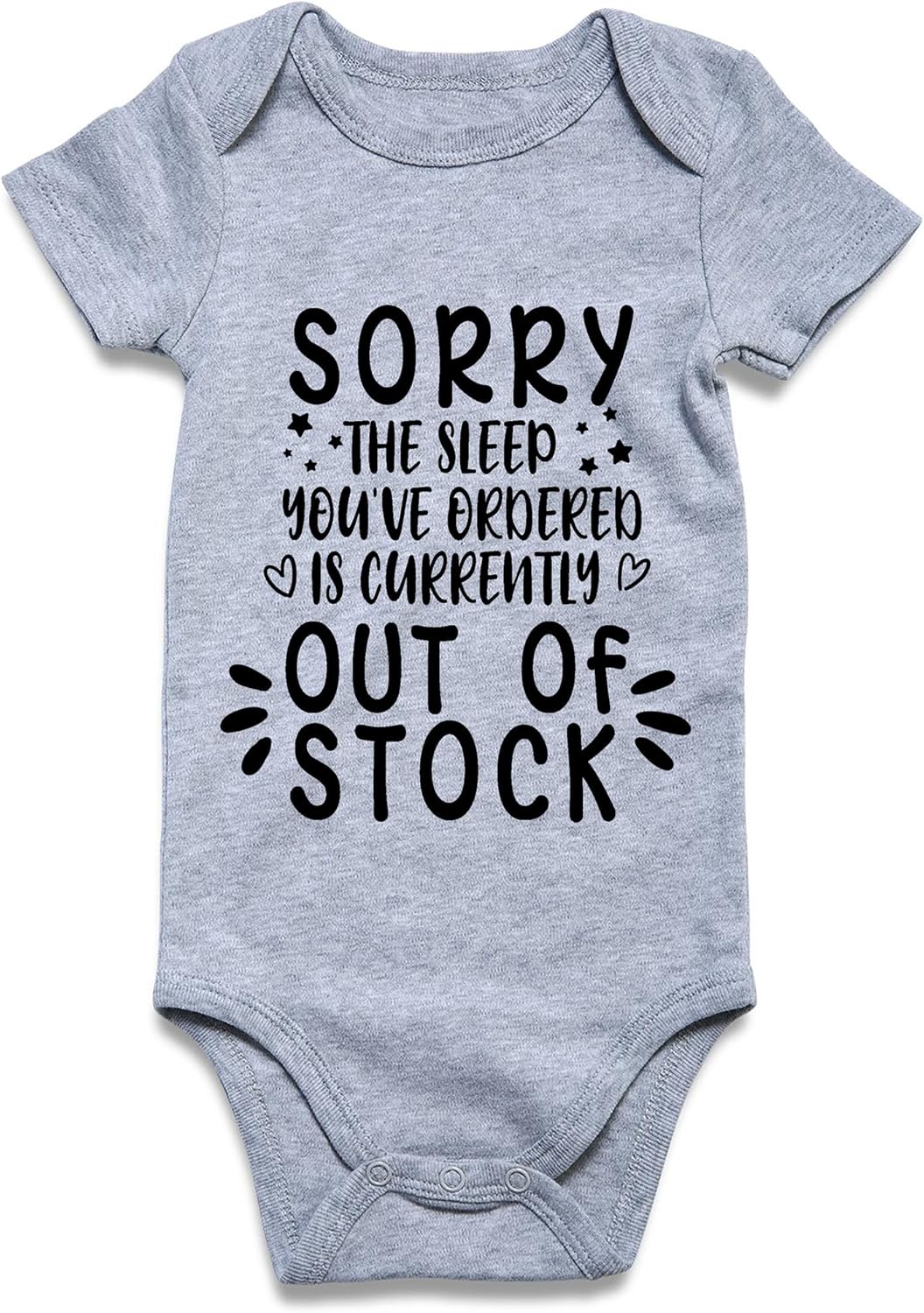 UNICOMIDEA Baby Boys Girls Romper Letter Printed Newborn Outfit Short Sleeve Bodysuits 0-12 Months