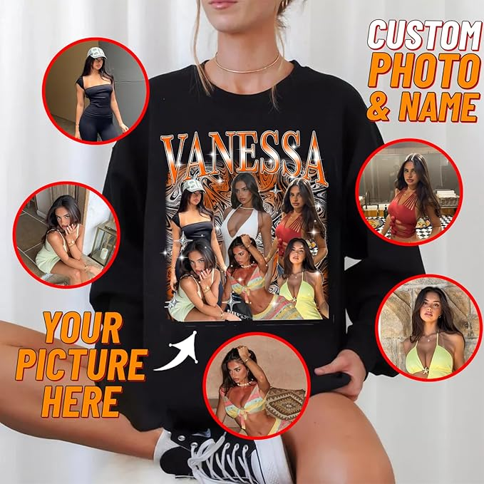 Personalized T Shirts With Pictures, Custom T Shirts With Photo, Valentines Gifts, Lovers Day Gift, Customized Tee Shirts, Birthday Gifts, Anniversary Gifts For Her