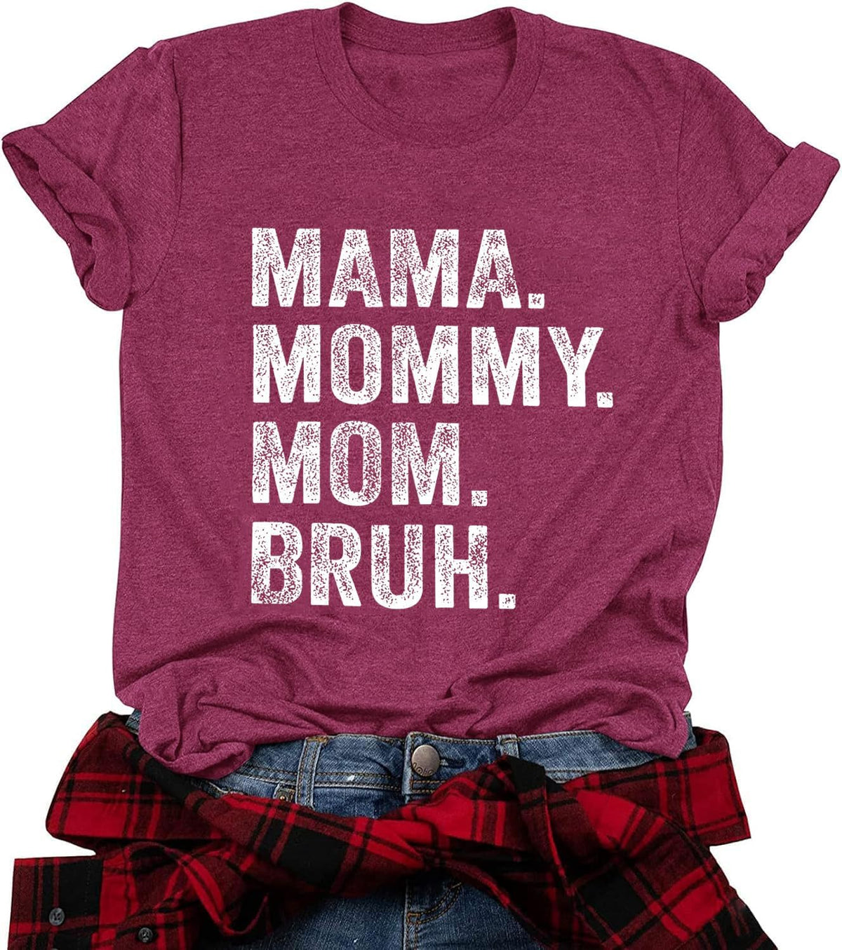 Mama Mommy Mom Bruh Shirt Women Mama Tshirt Mother&#39;day Gift Shirts Funny Short Sleeve Tee Tops Mother Shirt