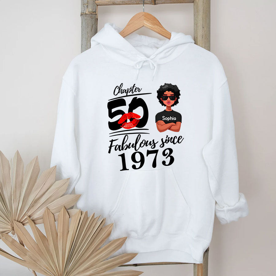 50th Birthday Shirts For Her, Personalised 50th Birthday Gifts, 1973 T Shirt, 50 And Fabulous Shirt, 50th Birthday Shirt Ideas, Gift Ideas 50th Birthday Woman