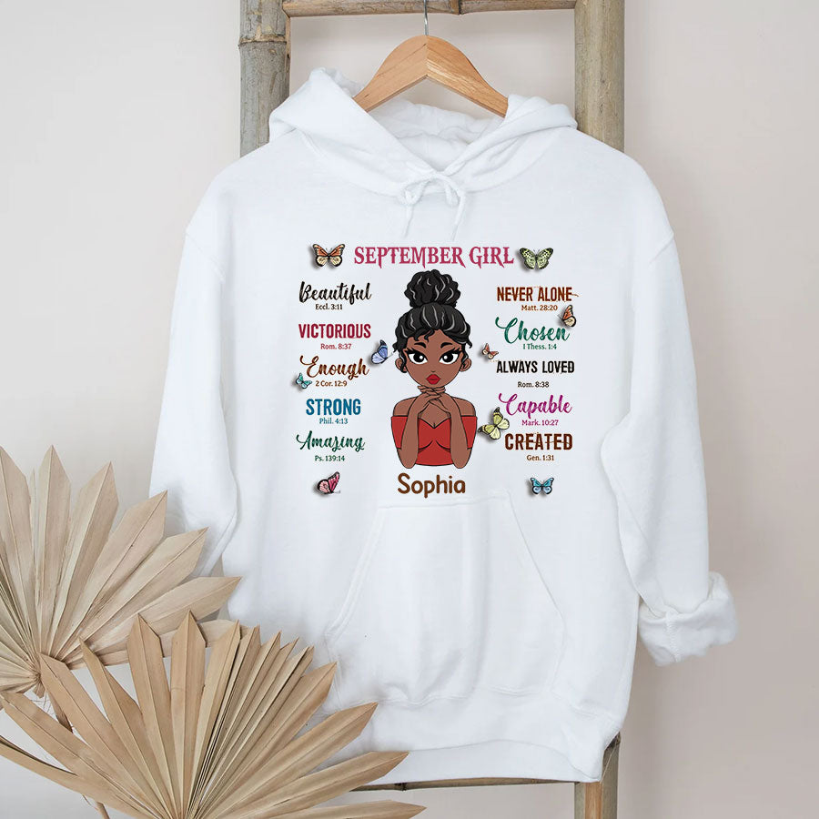 September Birthday Shirt, Custom Birthday Shirt, Queens Are Born In September Birthday Shirts For Woman