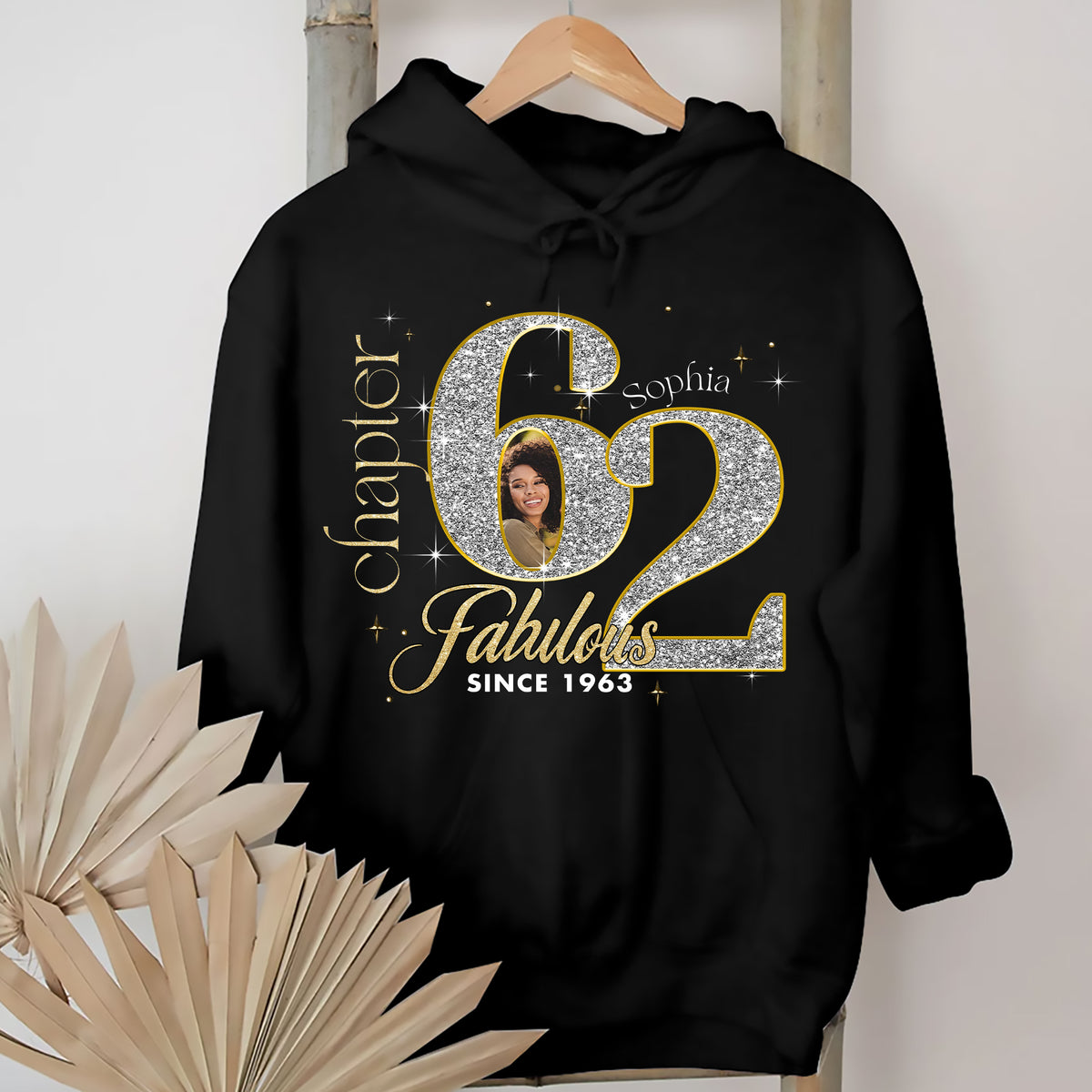 Custom Face Photo 62&#39;s Birthday Shirt, Fabulous Since 1963 62nd Birthday Unique T Shirt For Woman, Custom Birthday Shirt, Her Gifts For 62 Years Old , Turning 62 Birthday Cotton Shirt-YPT-ALK