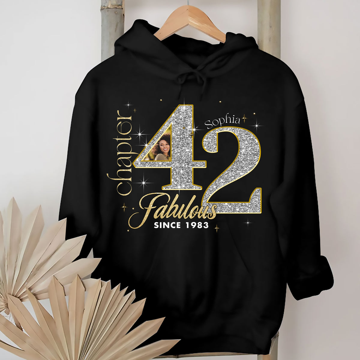 Custom Face Photo 42&#39;s Birthday Shirt, Fabulous Since 1983 42nd Birthday Unique T Shirt For Woman, Custom Birthday Shirt, Her Gifts For 42 Years Old , Turning 42 Birthday Cotton Shirt-YPT-ALK