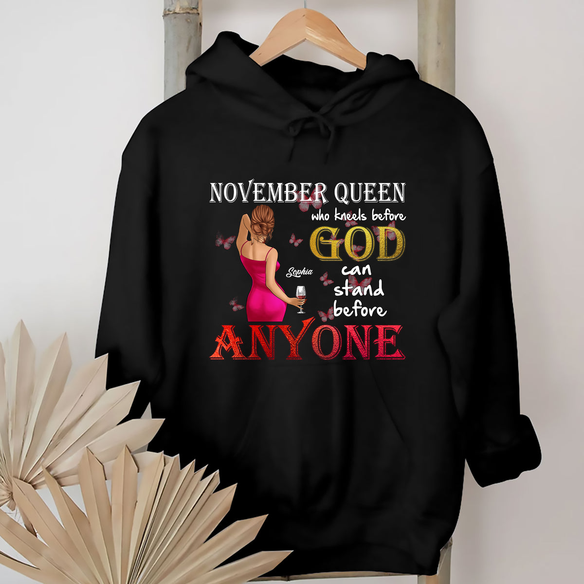 Personalized November T Shirt, Custom November Birthday Shirt For Woman, Queens Are Born In November Gifts, Melanin Afro Woman Shirt, Black Girl Tee, Afro Queen Gift-YPT-ALK
