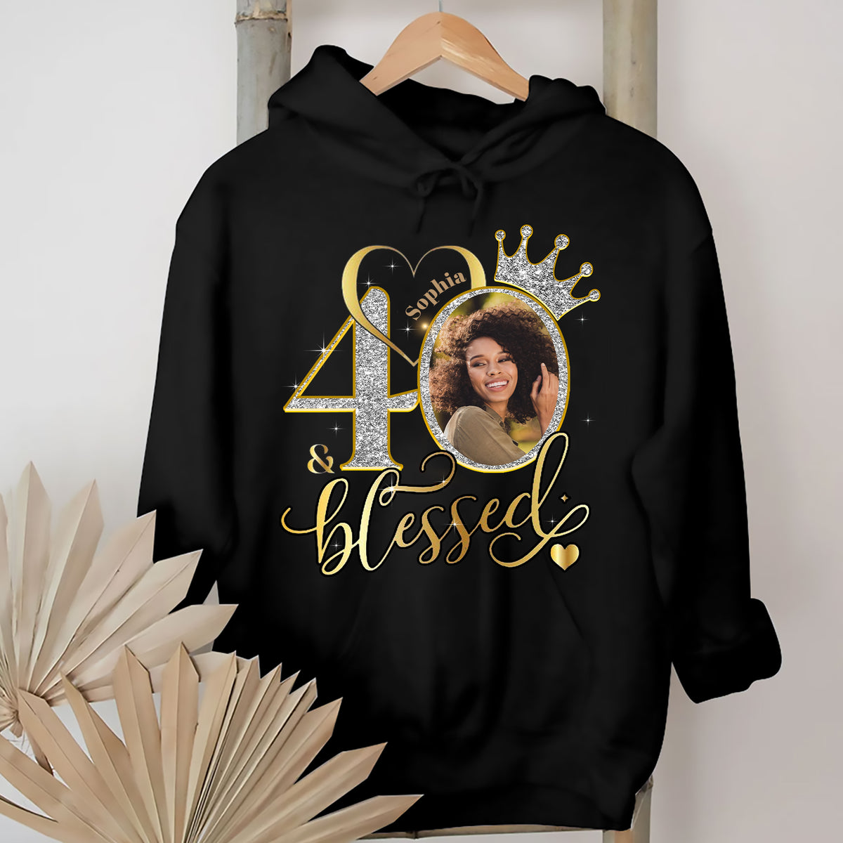 40th Birthday Shirts, Custom Photo Birthday Shirts, Turning 40 Shirt, Gifts For Women Turning 40, 40 And Fabulous Shirt, 40th Birthday Shirts For Her-YPT-ALK