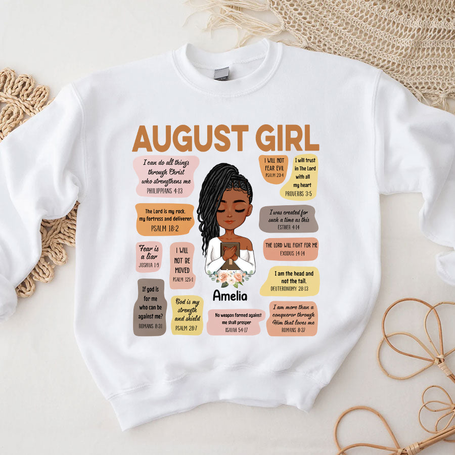 Custom Birthday Shirt, Queen Was Born In August, August Birthday Shirts For Woman, August Birthday Gifts, August Is My Birthday Month