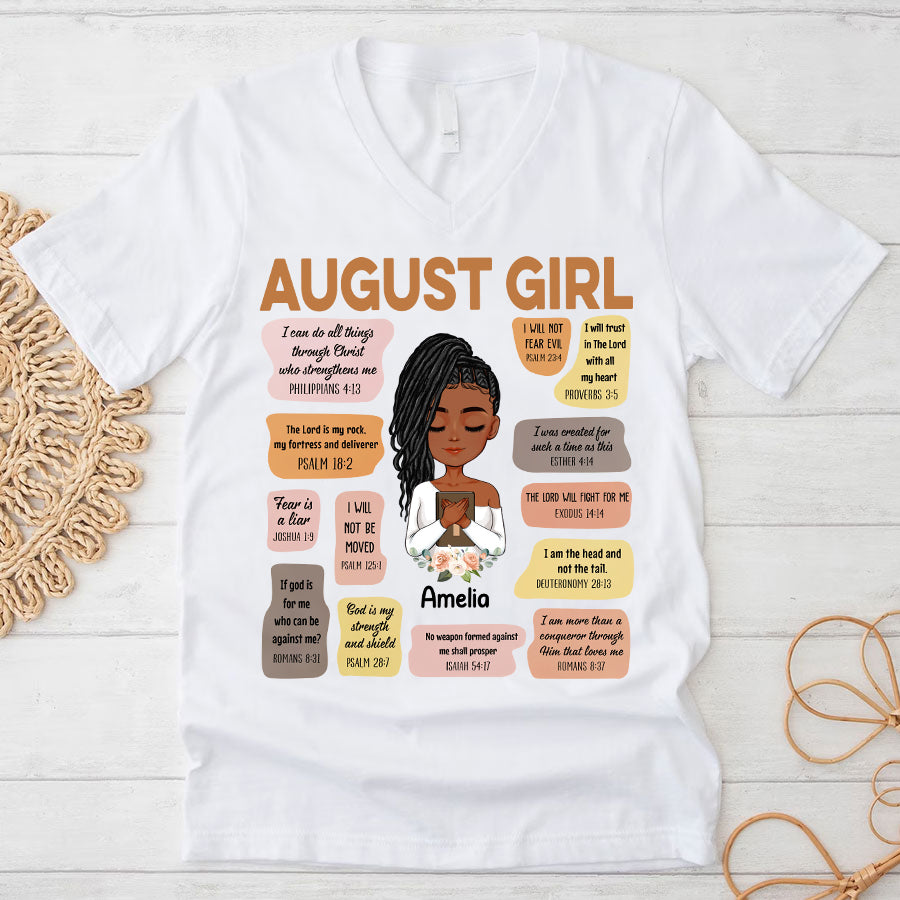 Custom Birthday Shirt, Queen Was Born In August, August Birthday Shirts For Woman, August Birthday Gifts, August Is My Birthday Month