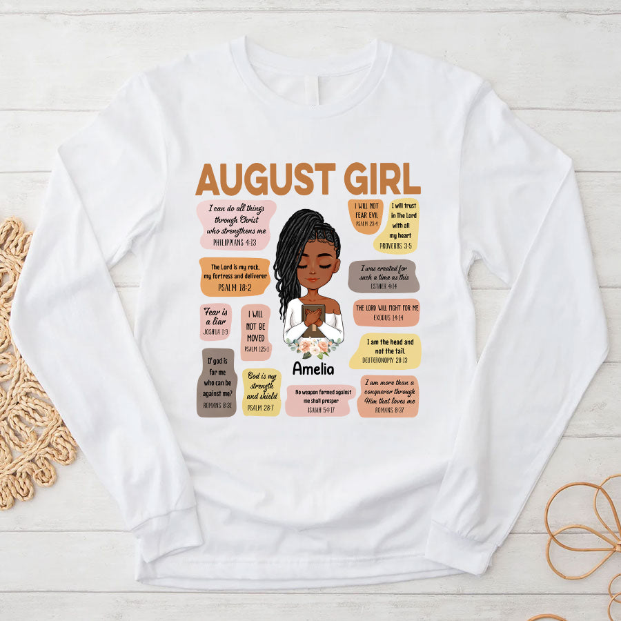 Custom Birthday Shirt, Queen Was Born In August, August Birthday Shirts For Woman, August Birthday Gifts, August Is My Birthday Month