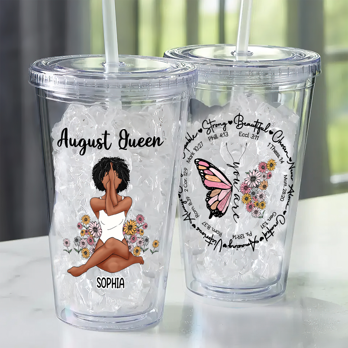 Personalized Tumblers, Birthday Tumbler, Birthdays In August, August Birthday Gifts For Her