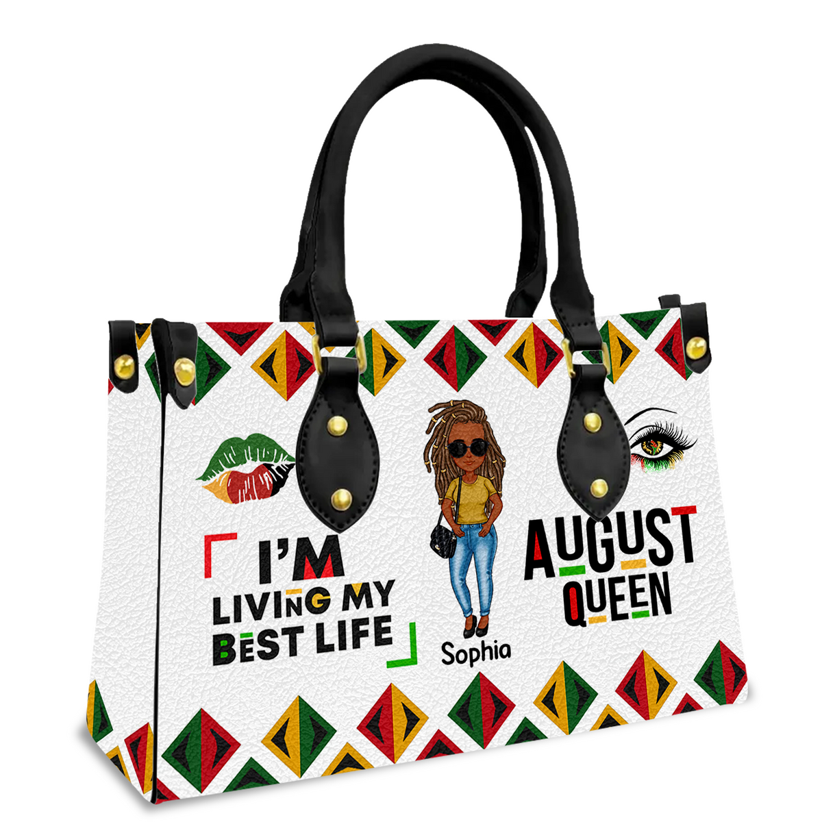Personalized Leather Bag - August Birthday Gifts For August Queens, Queen Was Born In August