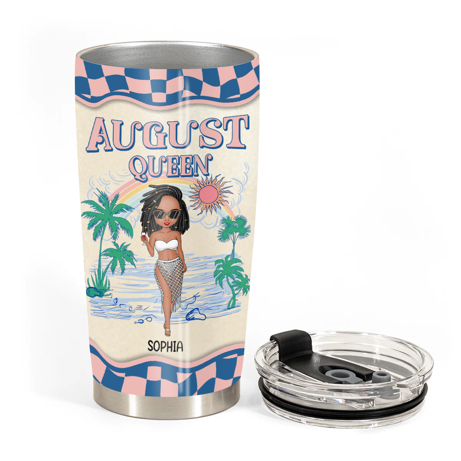 Personalized Tumblers, Birthday Tumbler, Birthdays In August, August Birthday Gifts For Her