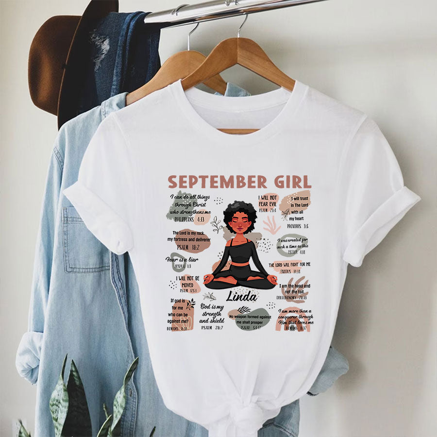 September Birthday Shirt, Custom Birthday Shirt, September Birthday Shirts For Woman, September Birthday Gifts