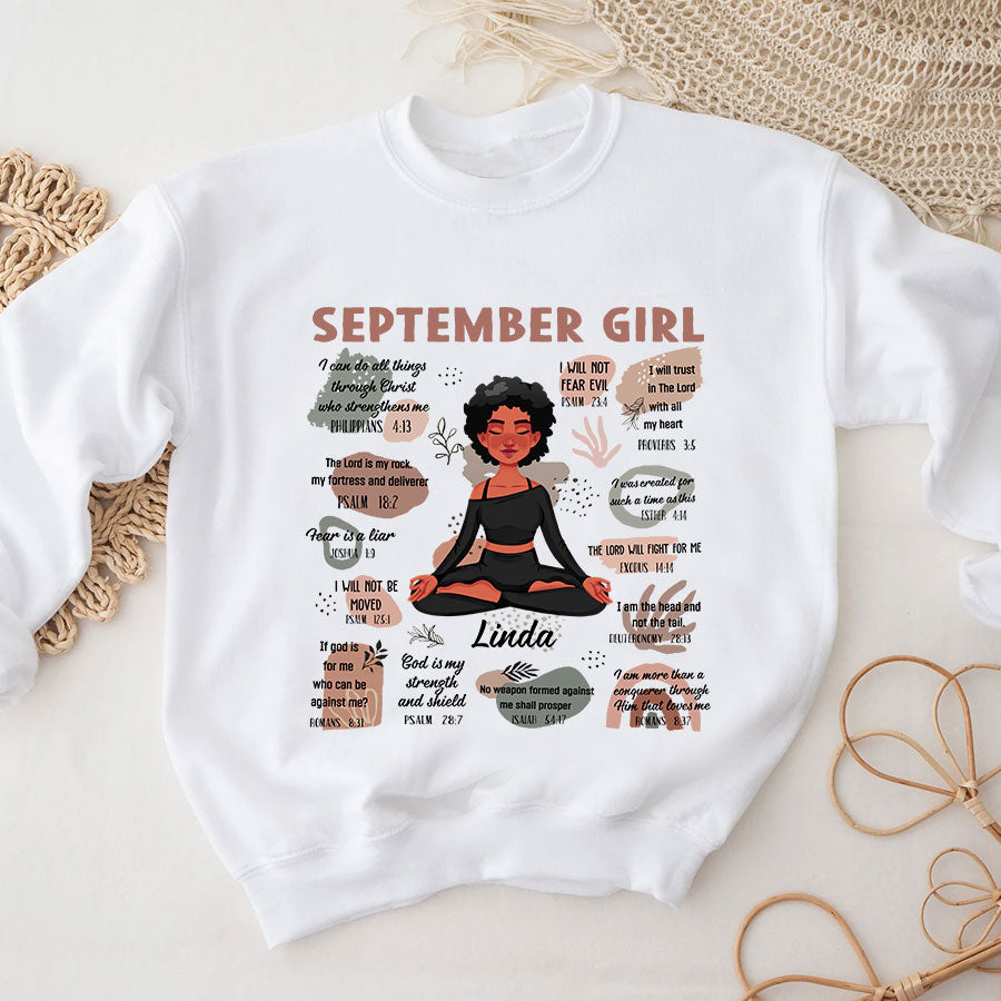 September Birthday Shirt, Custom Birthday Shirt, September Birthday Shirts For Woman, September Birthday Gifts