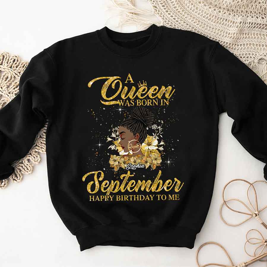 September Birthday Shirt, Custom Birthday Shirt, Queens are Born In September, September Birthday Shirts For Woman, September Birthday Gifts-YPT-HCT