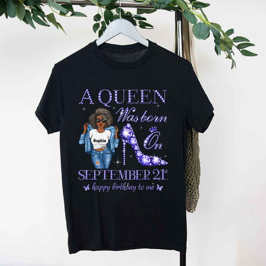 September Birthday Shirt, Custom Birthday Shirt, Queens are Born In September, September Birthday Shirts For Woman, September Birthday Gifts-YPT-HCT