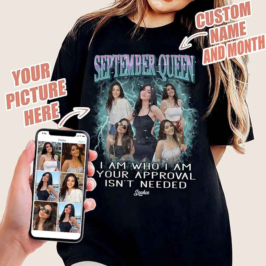 September Birthday Shirt, Custom Birthday Shirt, Queens are Born In September, September Birthday Shirts For Woman, September Birthday Gifts-YPT-HCT