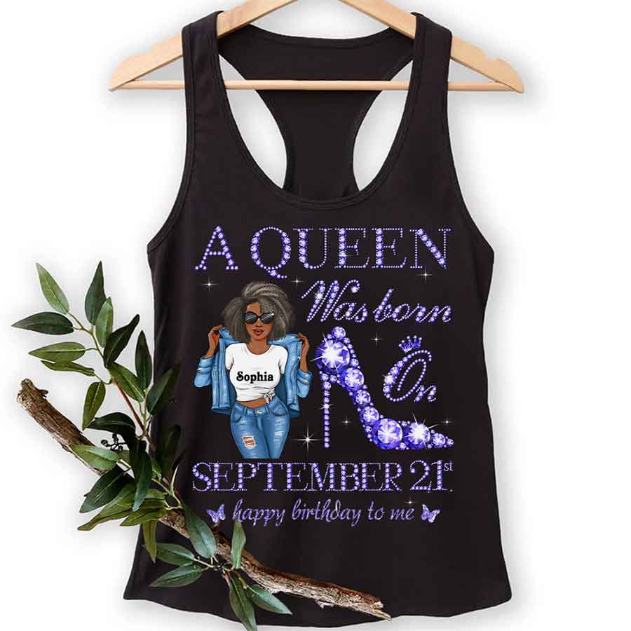 September Birthday Shirt, Custom Birthday Shirt, Queens are Born In September, September Birthday Shirts For Woman, September Birthday Gifts-YPT-HCT