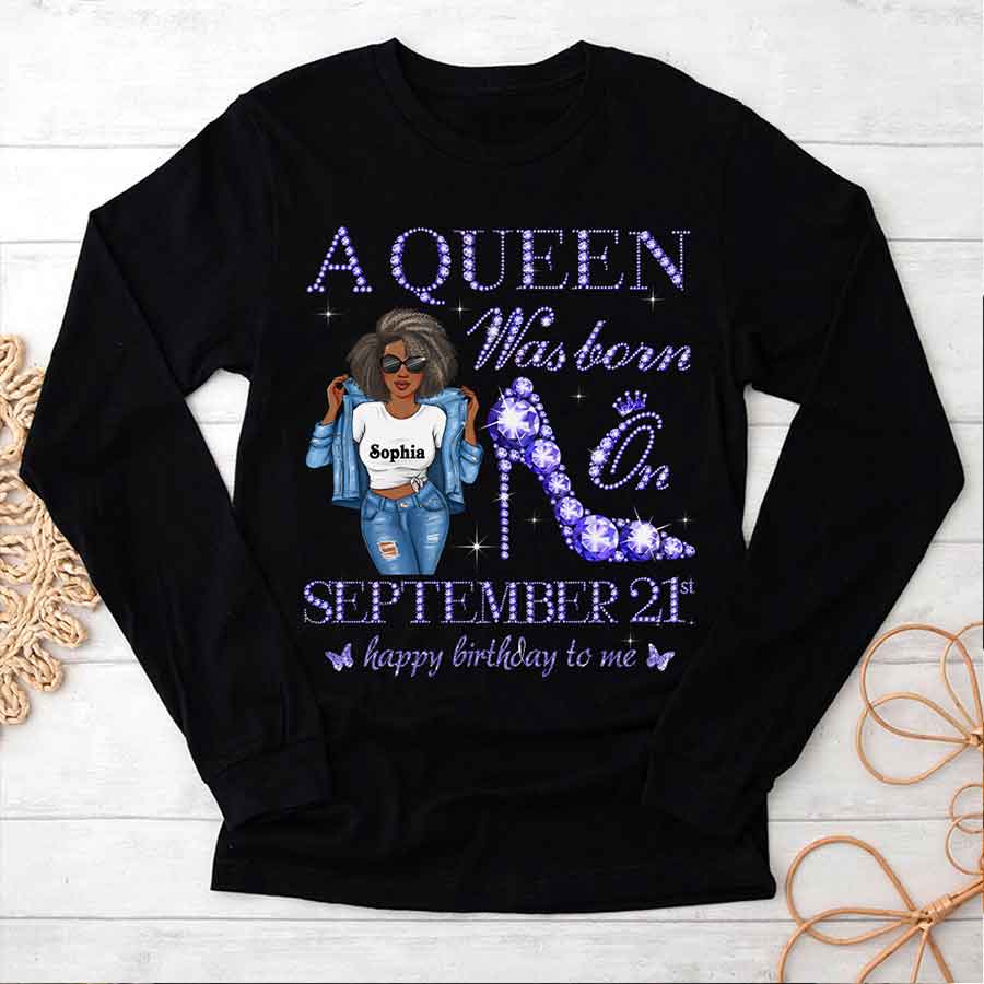 September Birthday Shirt, Custom Birthday Shirt, Queens are Born In September, September Birthday Shirts For Woman, September Birthday Gifts-YPT-HCT
