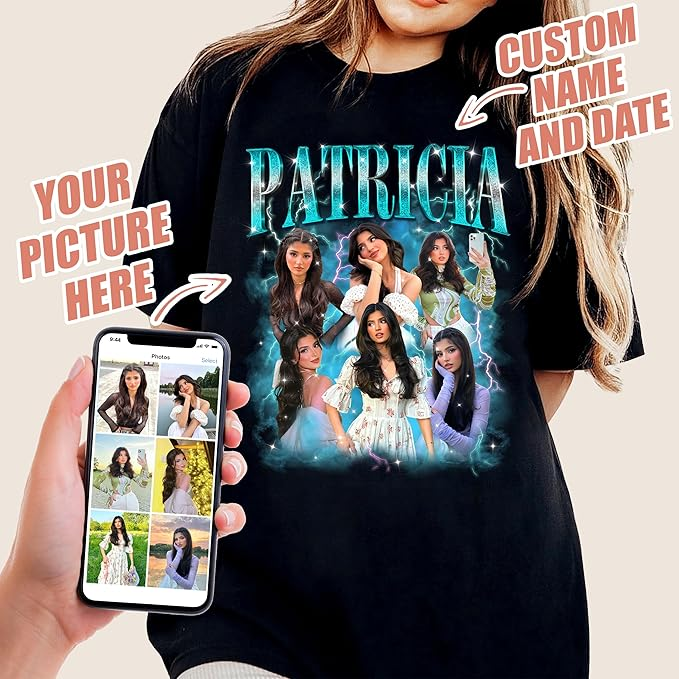 Personalized Photo T Shirts, Custom T Shirts With Photo, Valentines Gifts For Her, Valentines Day Shirts, Custom Print Tees, Birth Shirt, Best Friend Gifts