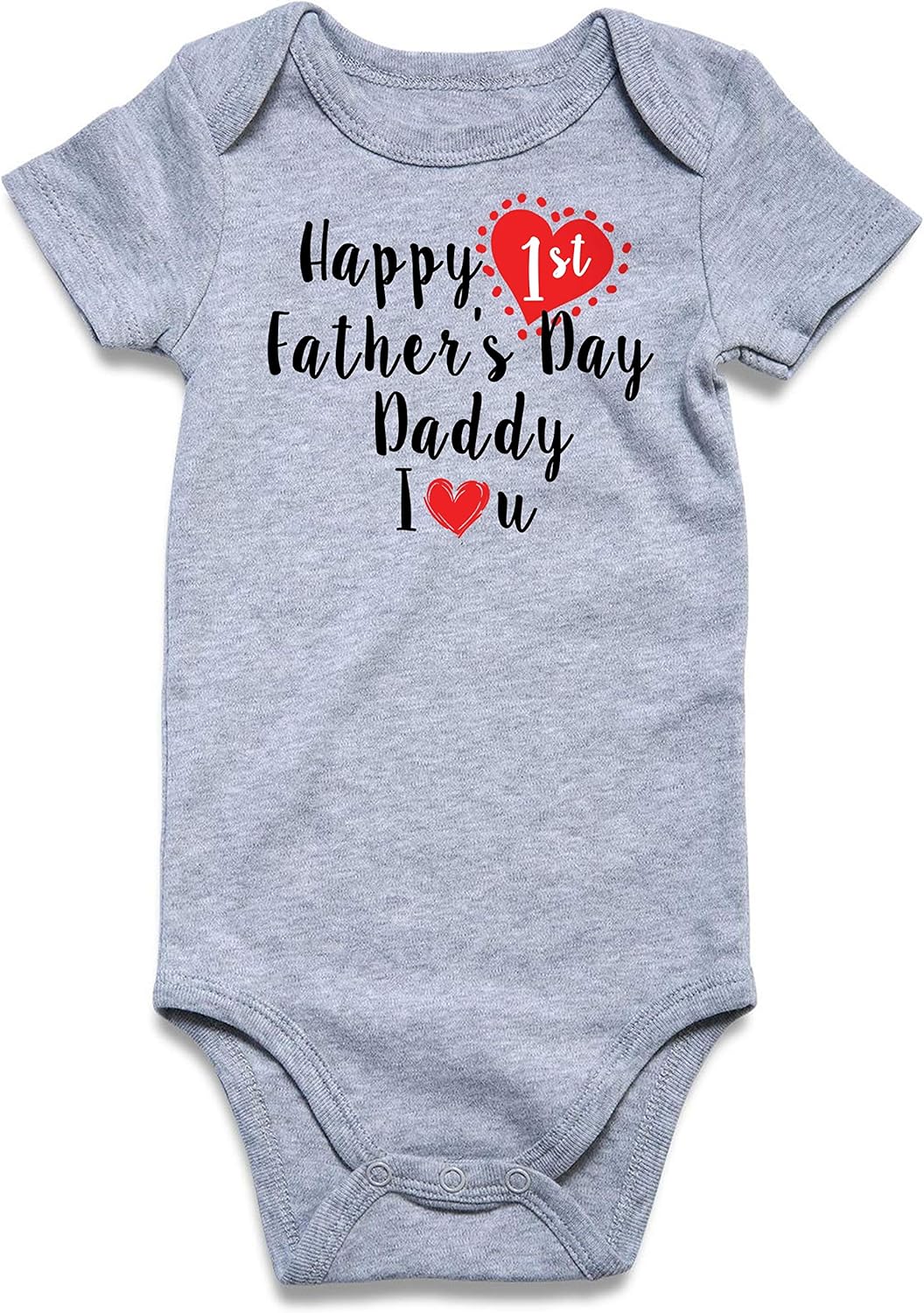 UNICOMIDEA Baby Boys Girls Romper Letter Printed Newborn Outfit Short Sleeve Bodysuits 0-12 Months