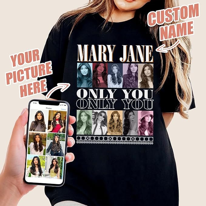 Custom Made T Shirts With Photos, Personalized T Shirts With Pictures, Valentines Gifts For Men, Shirt Valentine, Custom Tee Shirts, Birth Shirt, Best Friend Gifts
