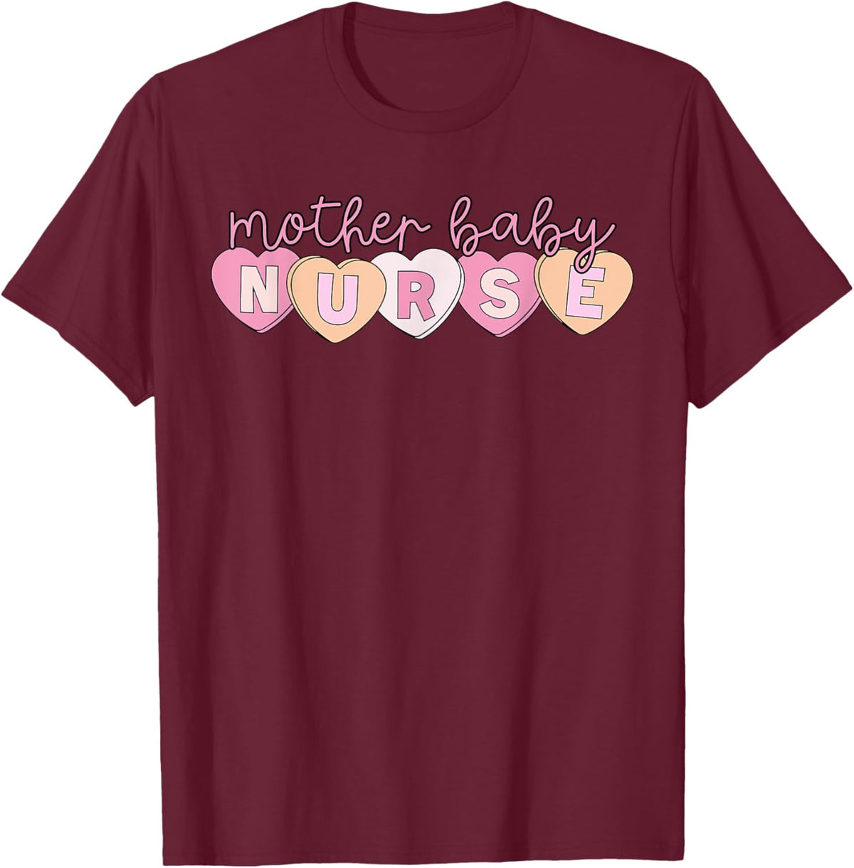 Mother Baby Nurse Hearts Valentine OBGYN Postpartum Nursing