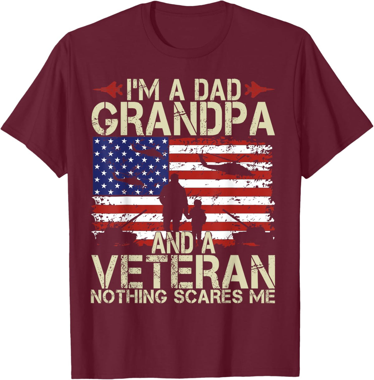I&#39;m A Dad Grandpa And Veteran Fathers Day Papa Grandpa Gifts