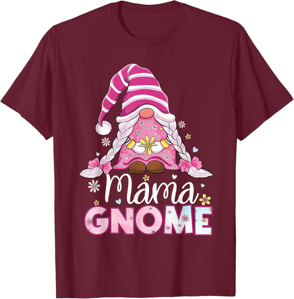 Flower For Mom Gnomies Cute Gnome Mom Happy Mother&#39;s Day