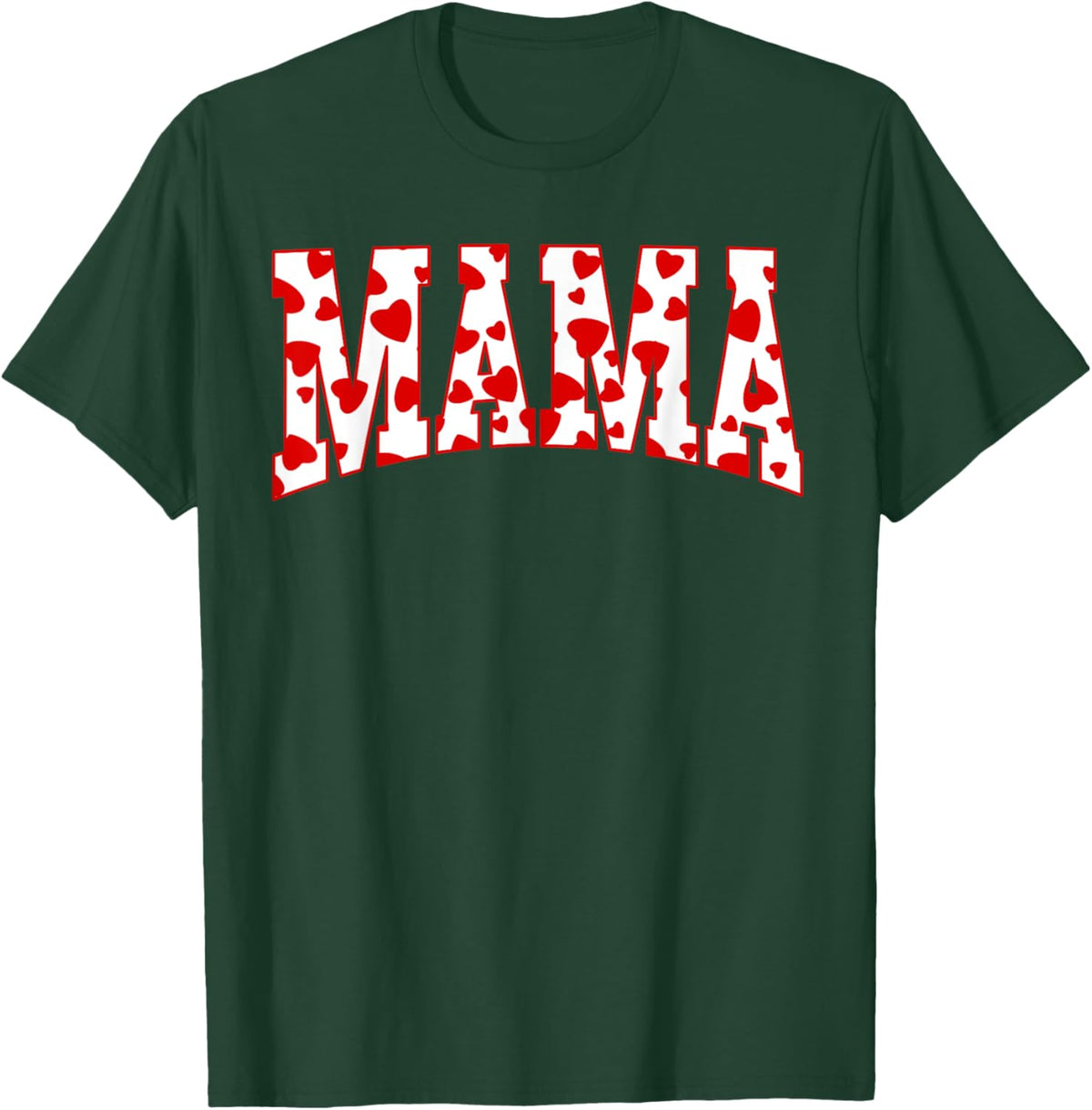 Mama Valentine Heart Valentines Day Family Matching Funny Mother Shirt