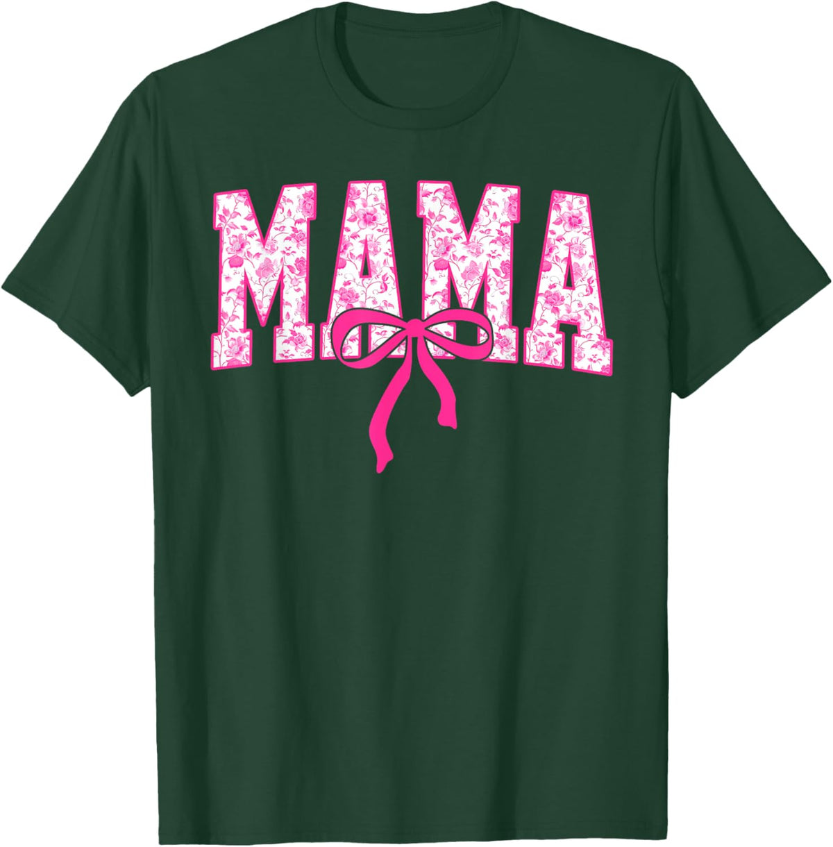Coquette Pink Chinoiserie Mama Floral Bow Mom Mothers Day