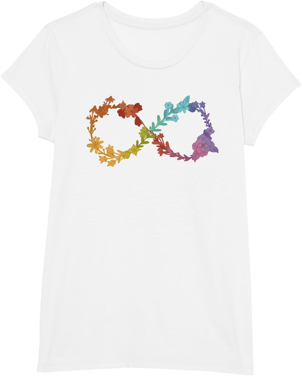Floral Neurodiversity Infinity Symbol Autism Awareness