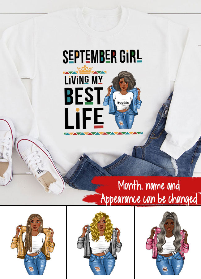 September Birthday Shirt, Custom Birthday Shirt, Queens Are Born In September, September Birthday Shirts For Woman, September Birthday Gifts