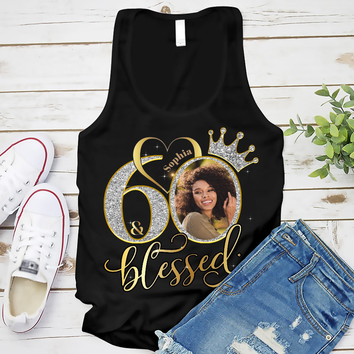60th Birthday Shirts, Custom Photo Birthday Shirts, Turning 60 Shirt, Gifts For Women Turning 60, 60th Birthday Shirts For Her-YPT-ALK