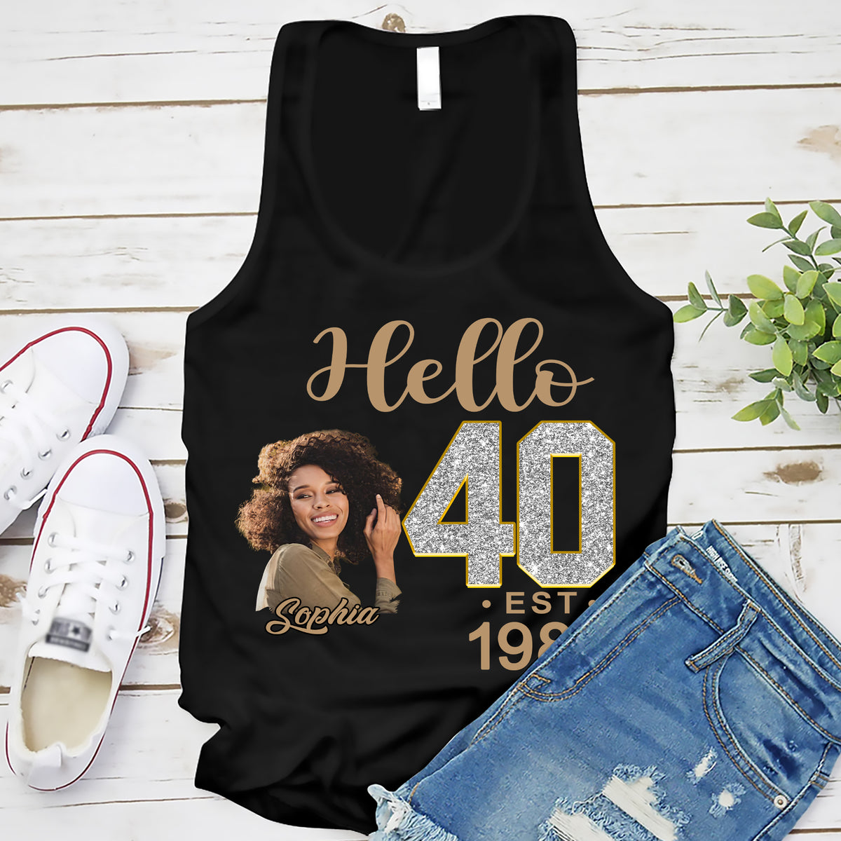 40th Birthday Shirts, Custom Birthday Shirts, Turning 40 Shirt, Gifts For Women Turning 40, 40 And Fabulous Shirt, 1985 Shirt, 40th Birthday Shirts For Her-YPT-ALK