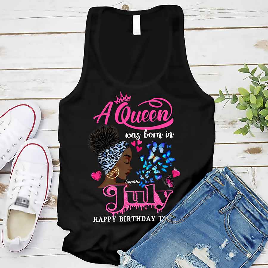 July Birthday Shirt, Custom Birthday Shirt, Queens Born In July, July Birthday Shirts For Woman, July Birthday Gifts -YPT-ALK