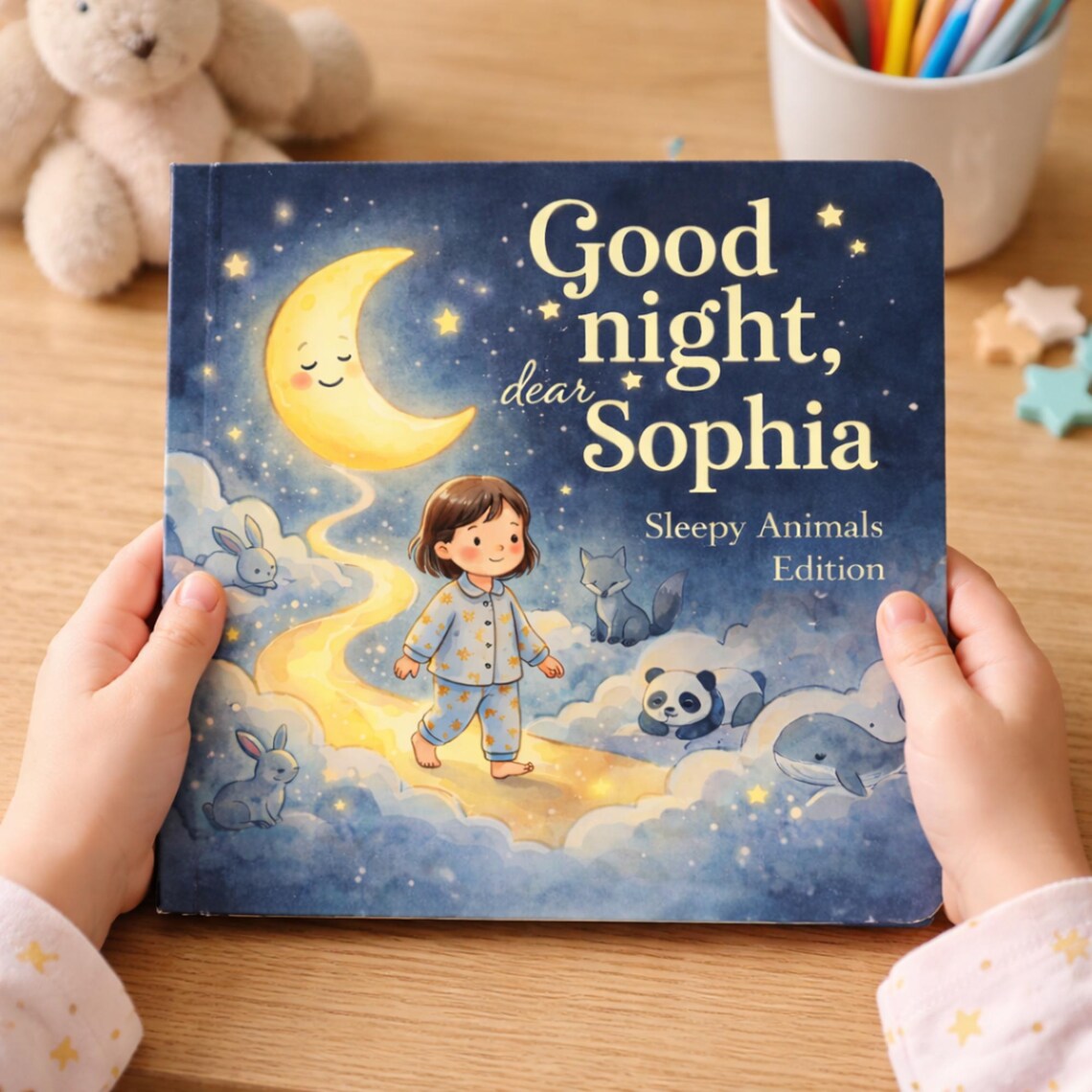 Personalized Bedtime Story Book for Kids – Custom Name Good Night Book – Baby Shower Gift, Newborn Gift, Birthday Gift for Kids