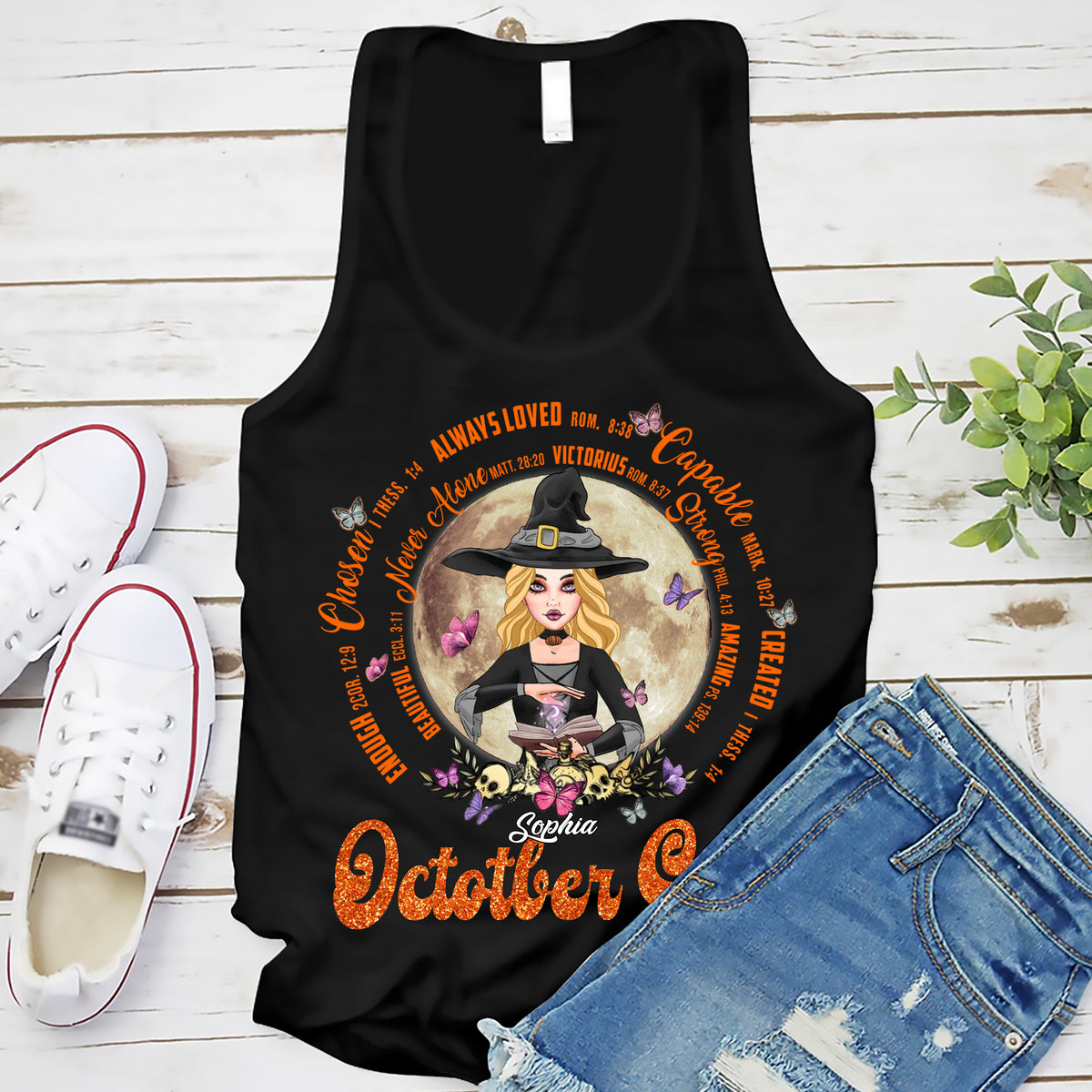 Personalized October Birthday Shirt, Custom Birthday Shirt, Queens are Born In October, October Birthday Shirts For Woman, October Birthday Gifts-YPT-ALK