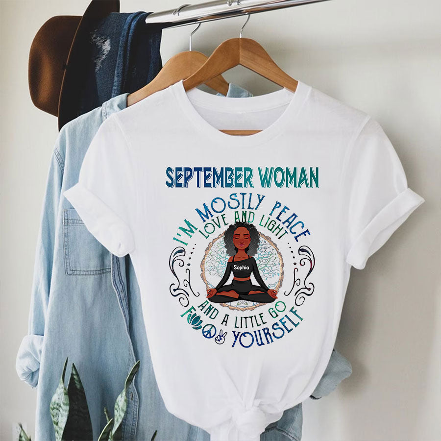 September Birthday Shirt, Custom Birthday Shirt, September Birthday Shirts For Woman, September Birthday Gifts