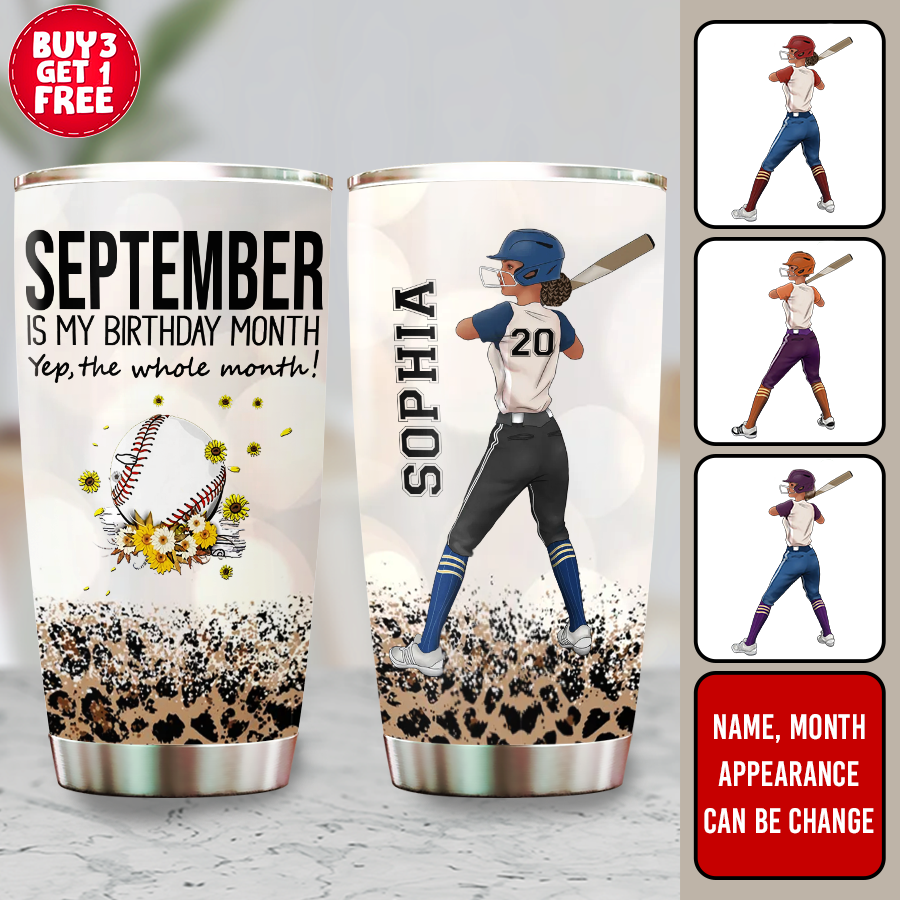 Personalized Tumblers, Birthday Tumbler, Birthdays In September, September Birthday Gifts For Her